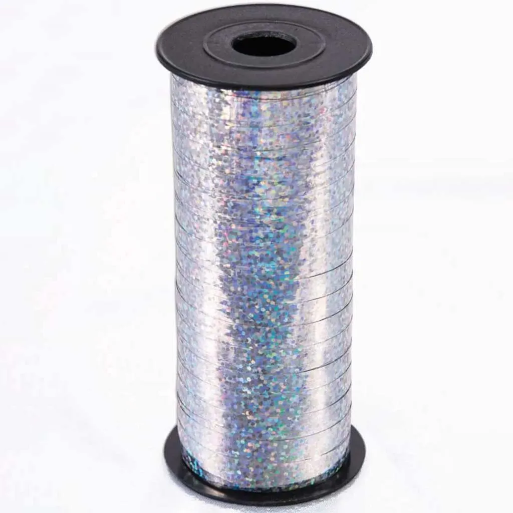 100 YD C.RIBBON HOLO SILVER