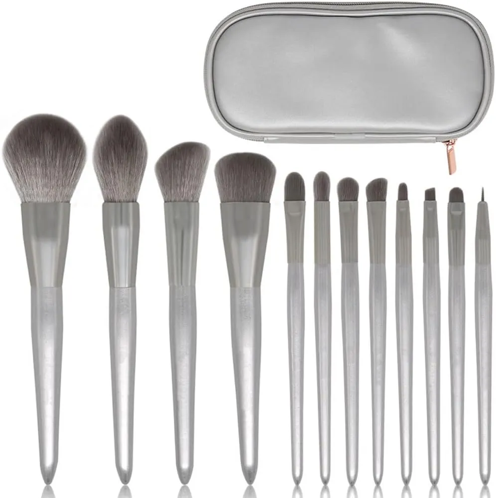12 Brushes Set Full Set Loose Powder Brushes Beauty Tools Eye Shadow Blush Brush Set
