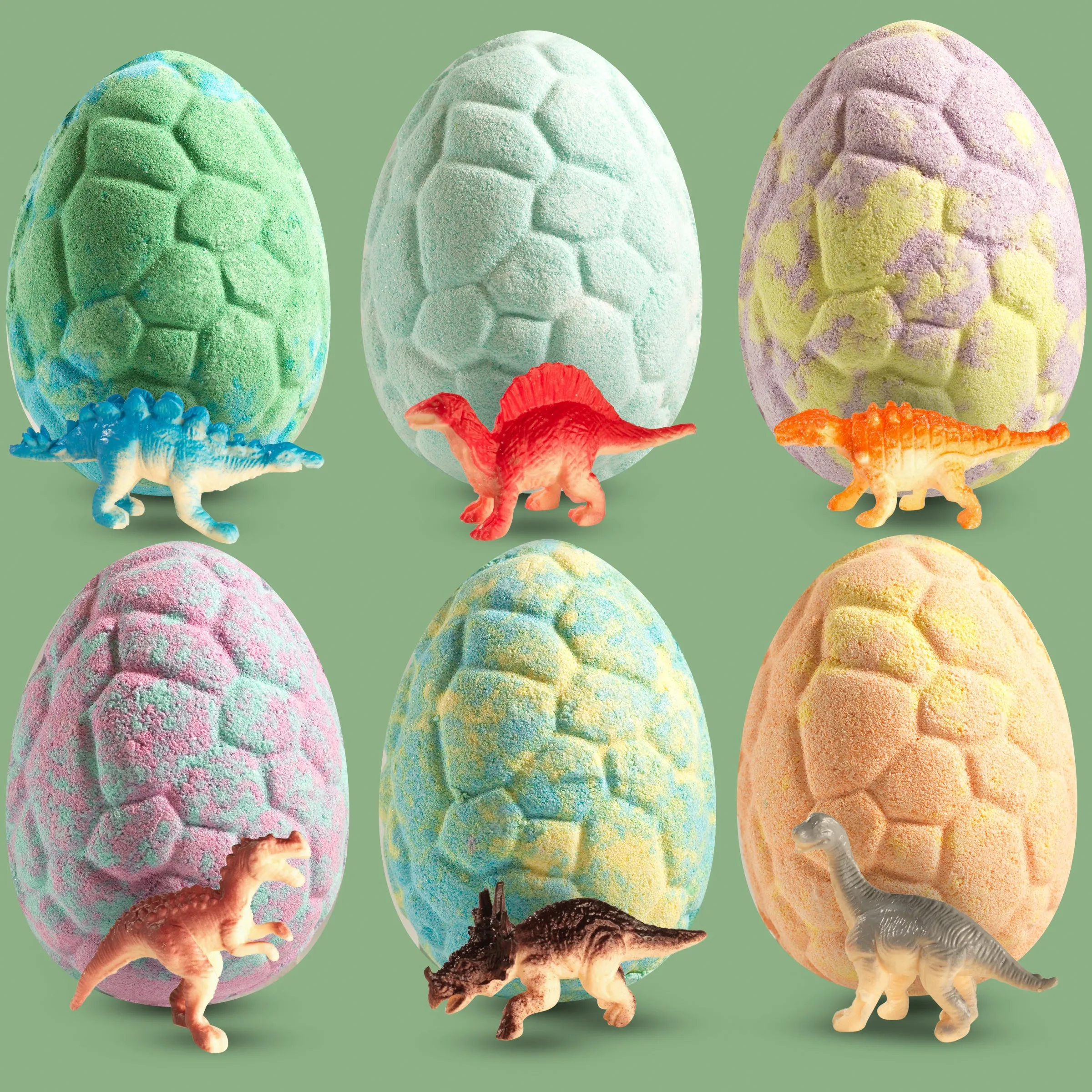12-Pc. Dinosaur Bath Bombs Gift Set, 6 Bath Bomb Toys with Surprises inside