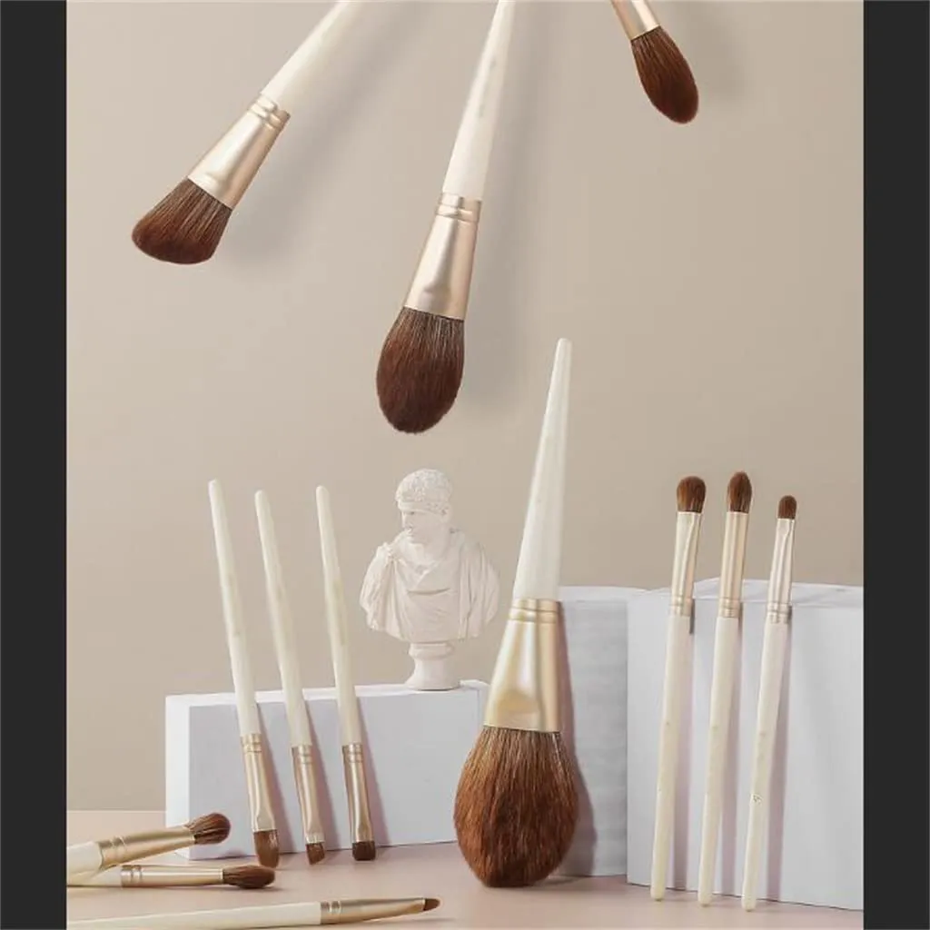13 Makeup Brushes Loose Powder Brush Blush Highlighter Eyeshadow Brush   Pack(As the picture shows,D)