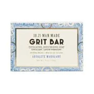18 21 Man Made Grit Bar Soap - Absolute Mahogany 198gm