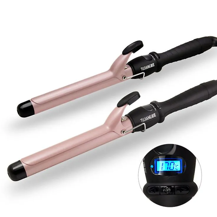 28mm Professional Hair Curlers, wave curling iron, electric curling iron,LCD Display Adjustable Temperature AZ13518