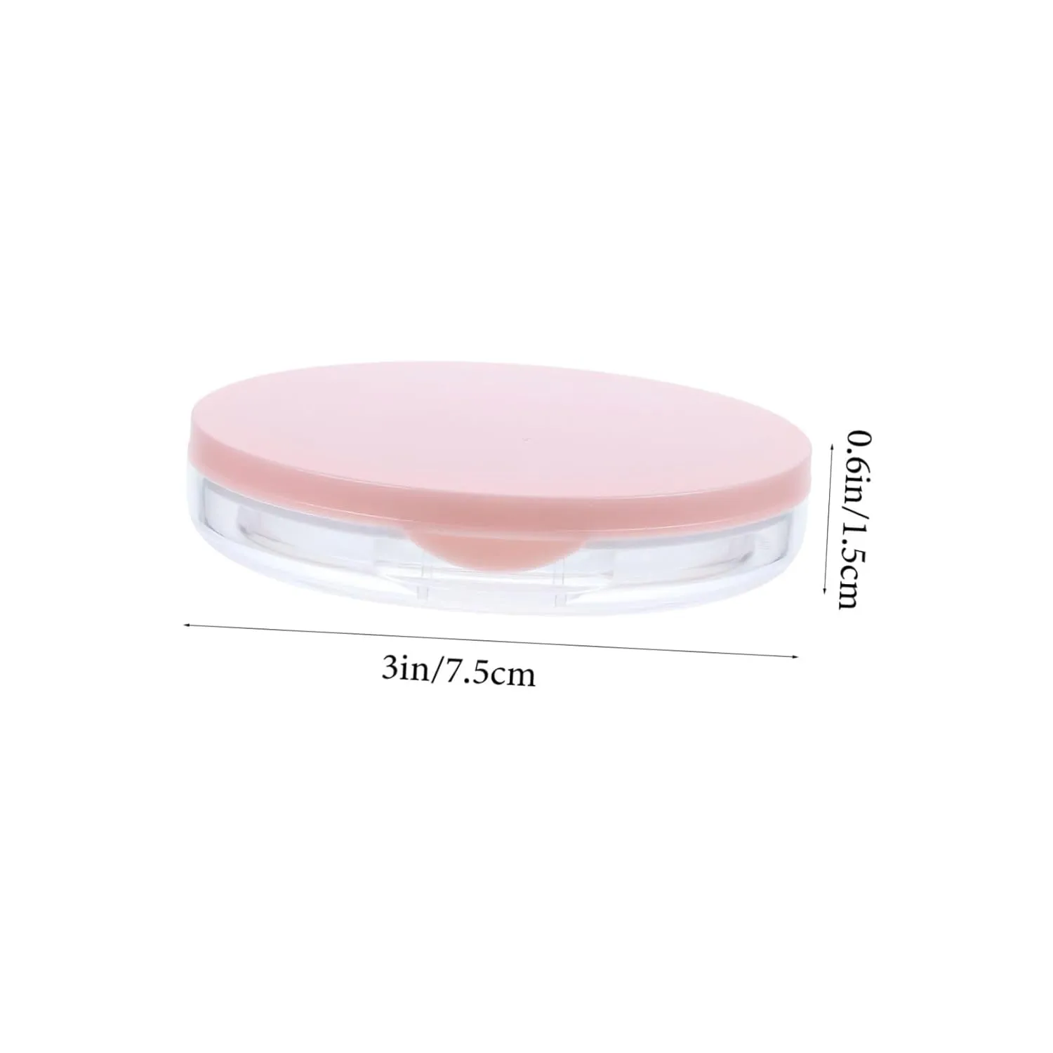 2pcs Box Loose Powder Box Mini Loose Powder Compact Travel Bottles for Toiletries Conditioner Gloss Loose Powder Compact Container Protein Powder Funnel to Go Lure Pot Pink Plastic