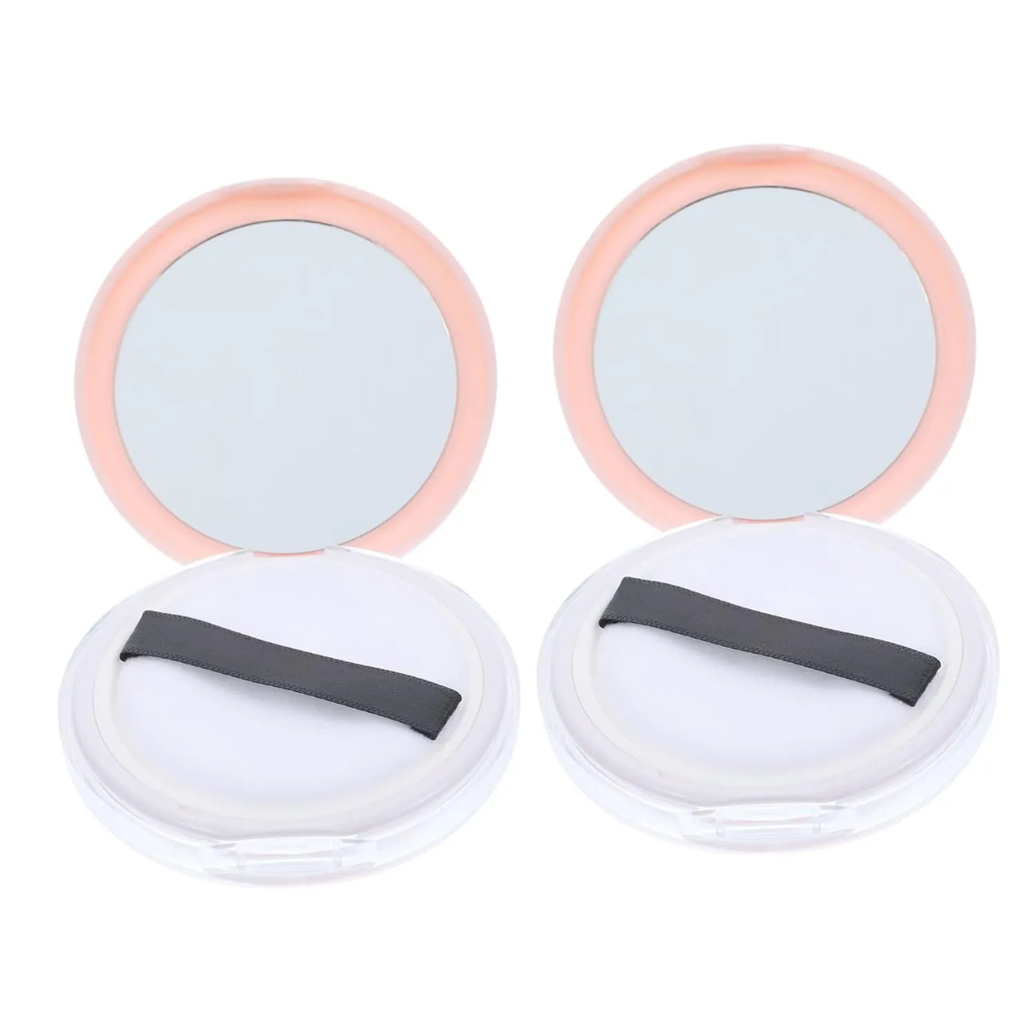2pcs Box Loose Powder Box Mini Loose Powder Compact Travel Bottles for Toiletries Conditioner Gloss Loose Powder Compact Container Protein Powder Funnel to Go Lure Pot Pink Plastic