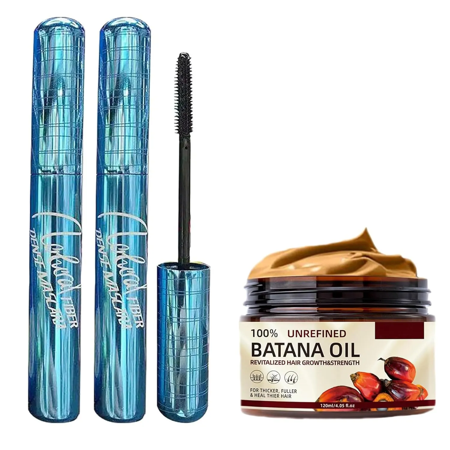 2PCS Mascara for Older Women 60 Plus, 1PCS Batana Oil from Honduras for Hair Growth