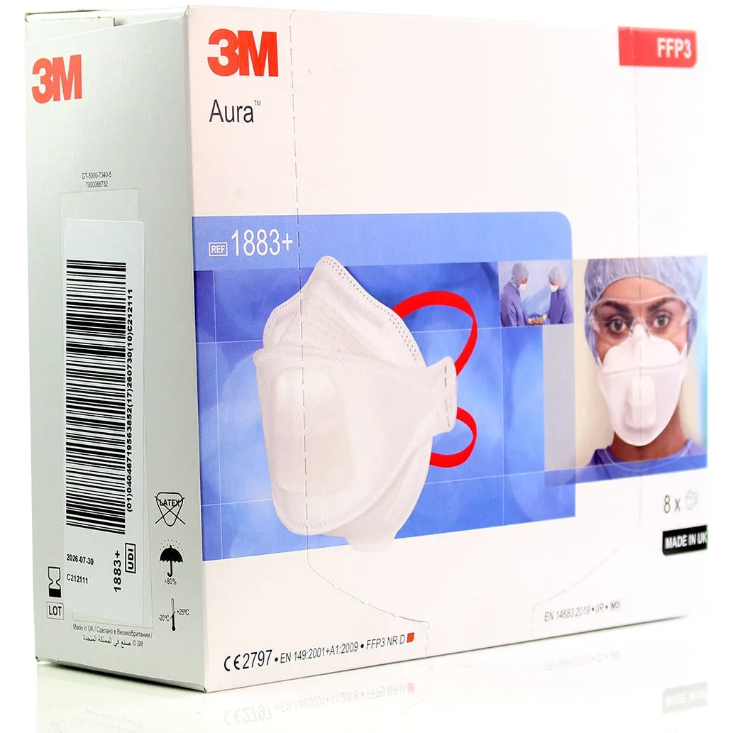3M™ Aura™ Disposable FFP3 Healthcare Respirator - Type IIR
