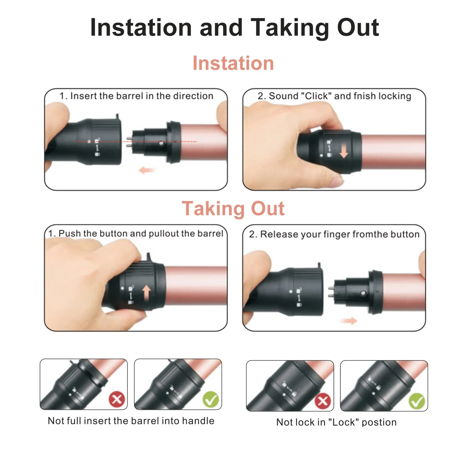 5-in-1 Curling Wand Set with Heat Protective Glove