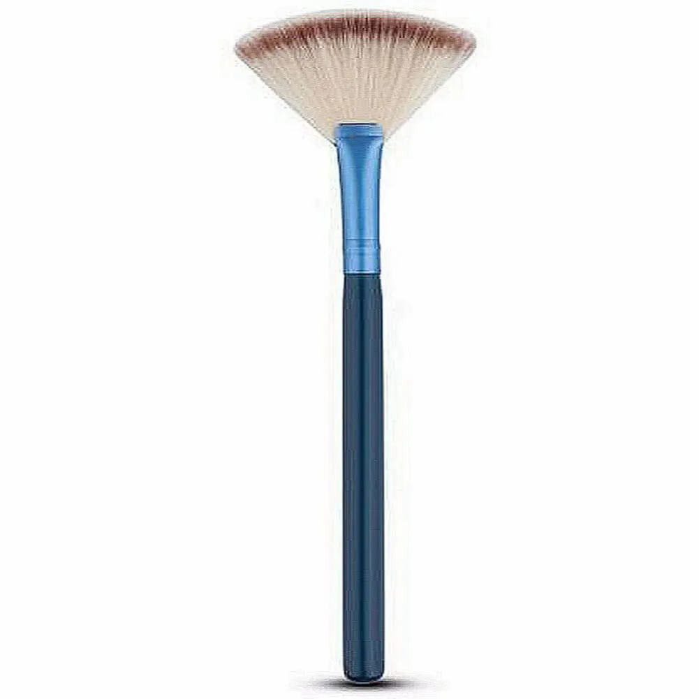 5 pcs Sector Shape Loose Powder Brushes Professional Make Up Blush Brush Tool (Blue)