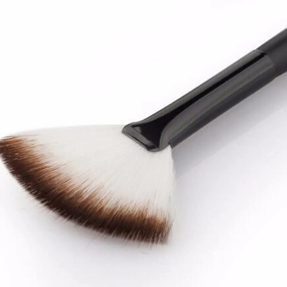 5 pcs Sector Shape Loose Powder Brushes Professional Make Up Blush Brush Tool (Blue)