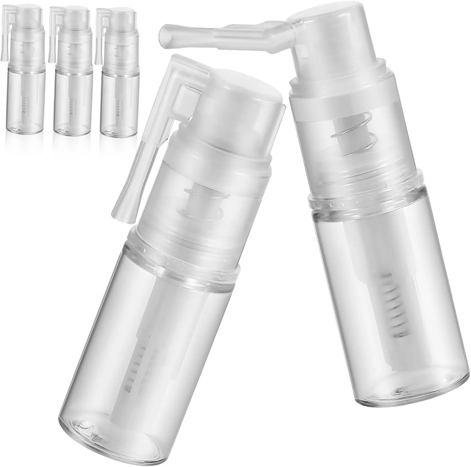 5Pcs Refillable Powder Spray Bottles Portable Containers for Hair Shampoo Lightweight and Versatile Powder Dispensers for Travel and Everyday Use
