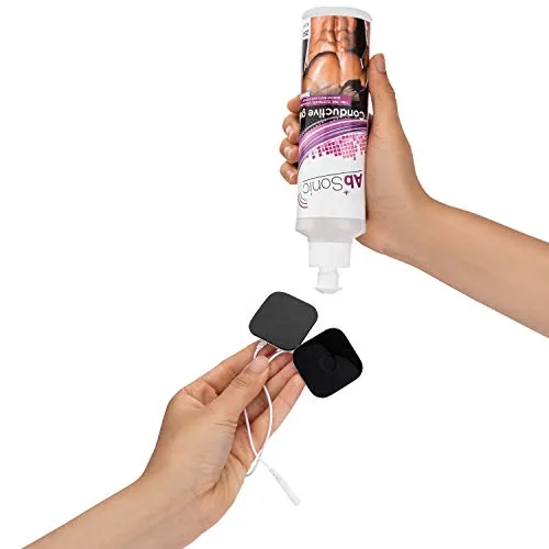 Absonic - Conductive Gel for Abs Stimulators, Muscle Stimulation, NuFace & Cavitation & Ultrasonic Slimming Devices - 2 x 250 ml (2 x 8.5 oz) - Paraben-Free