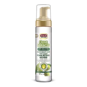 African Pride Olive Miracle Foam Setting Mousse 8.5 oz