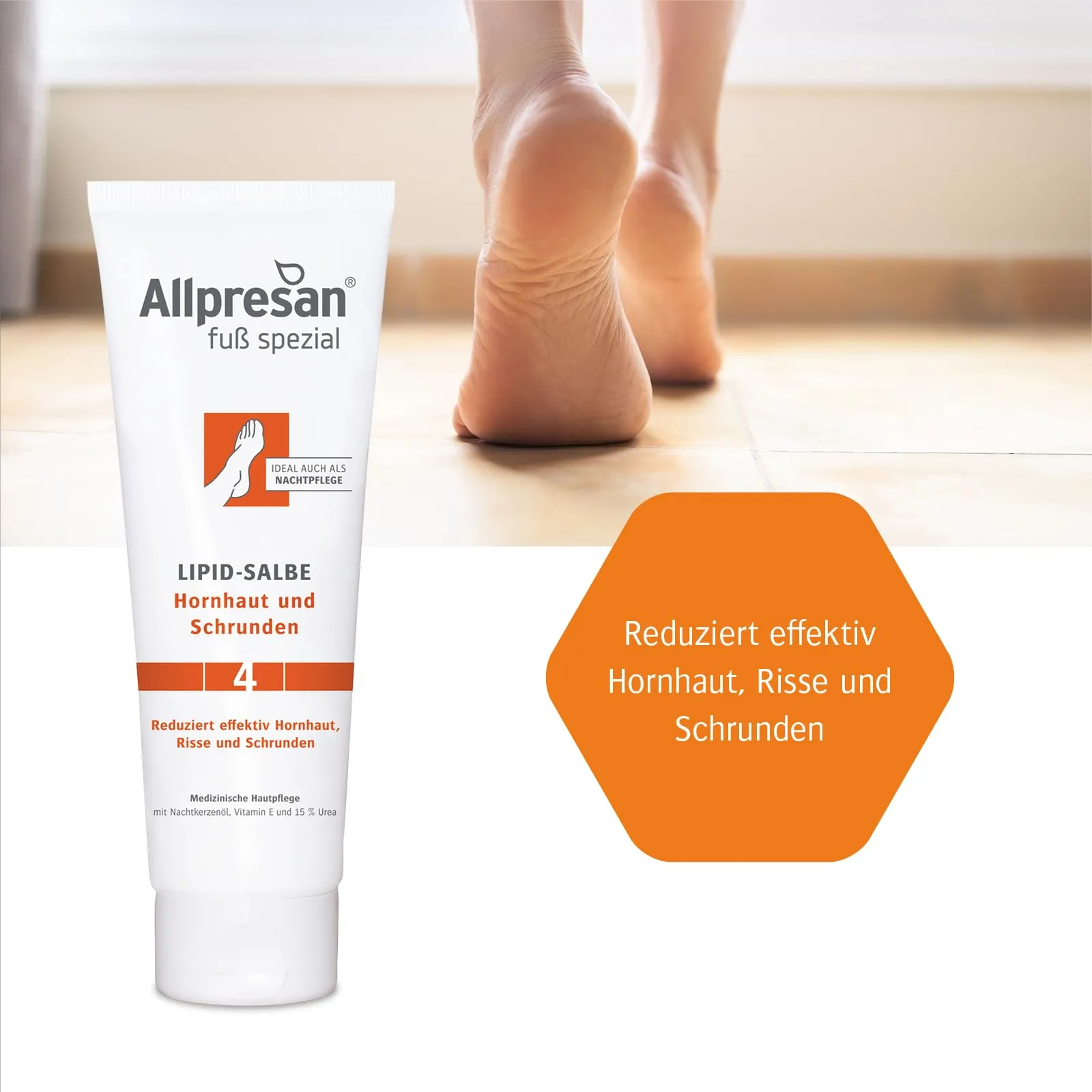 Allpresan foot special No. 4 lipid ointment against calluses and cracks - foot ointment for daily care of callused feet - 125 ml (3) 3