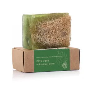Aloe Vera Soap with Loofah