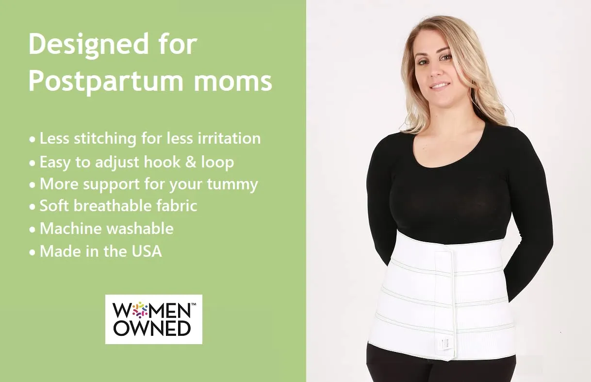 AltroCare 4 Panel, 12" high, Plus Size Postpartum Abdominal Binder, Fits 30" to 45" Waist S/M (30" to 45")