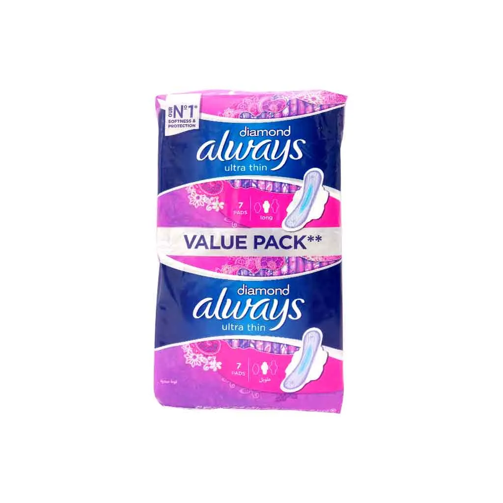 Always Ultra Diamond Reg Long Pads 12 X 14