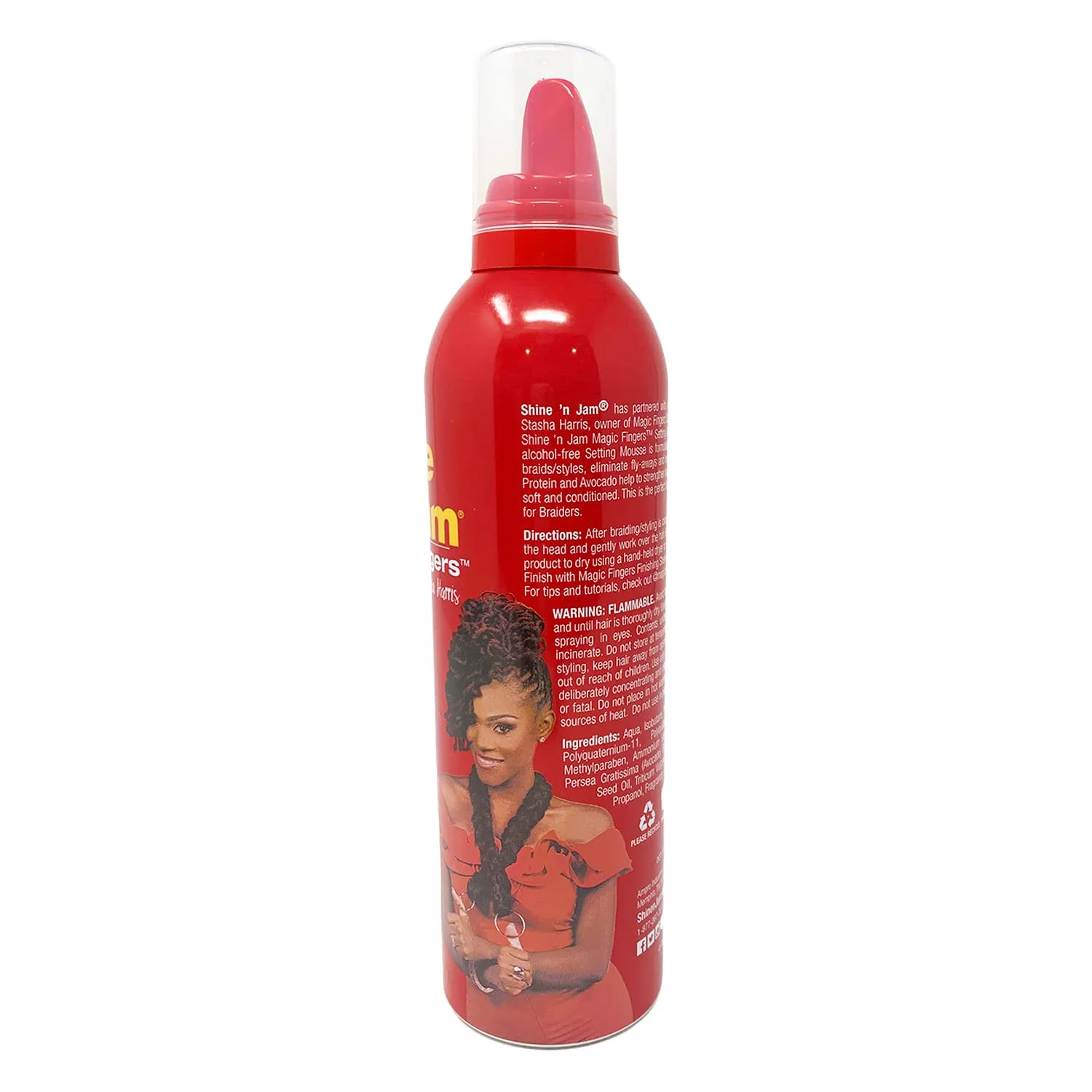 Ampro Shine n Jam Magic Fingers Setting Foam Mousse for Braiders Firm Hold 354ml