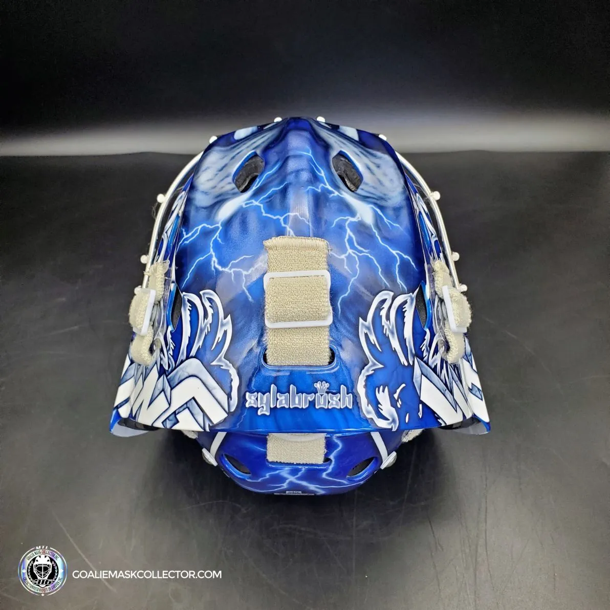 Andrei Vasilevskiy Goalie Mask "Game Ready" Pro Return 2022 Tampa Bay Lightning Sylabrush Painted on Bauer NME ONE Shell AS-02792 - SOLD