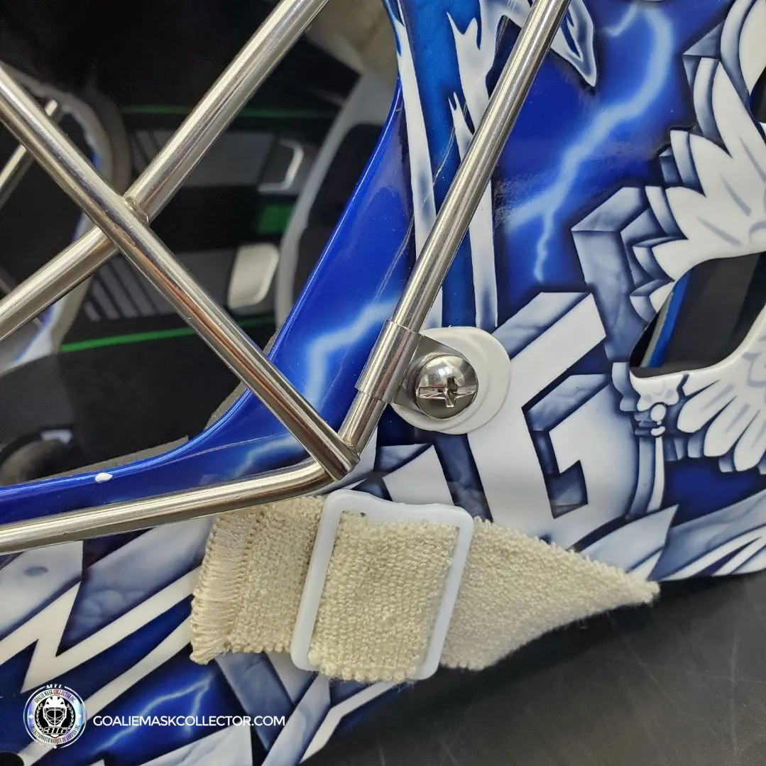 Andrei Vasilevskiy Goalie Mask "Game Ready" Pro Return 2022 Tampa Bay Lightning Sylabrush Painted on Bauer NME ONE Shell AS-02792 - SOLD