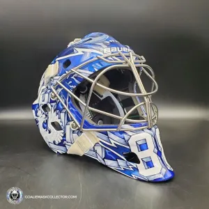 Andrei Vasilevskiy Goalie Mask "Game Ready" Pro Return 2022 Tampa Bay Lightning Sylabrush Painted on Bauer NME ONE Shell AS-02792 - SOLD