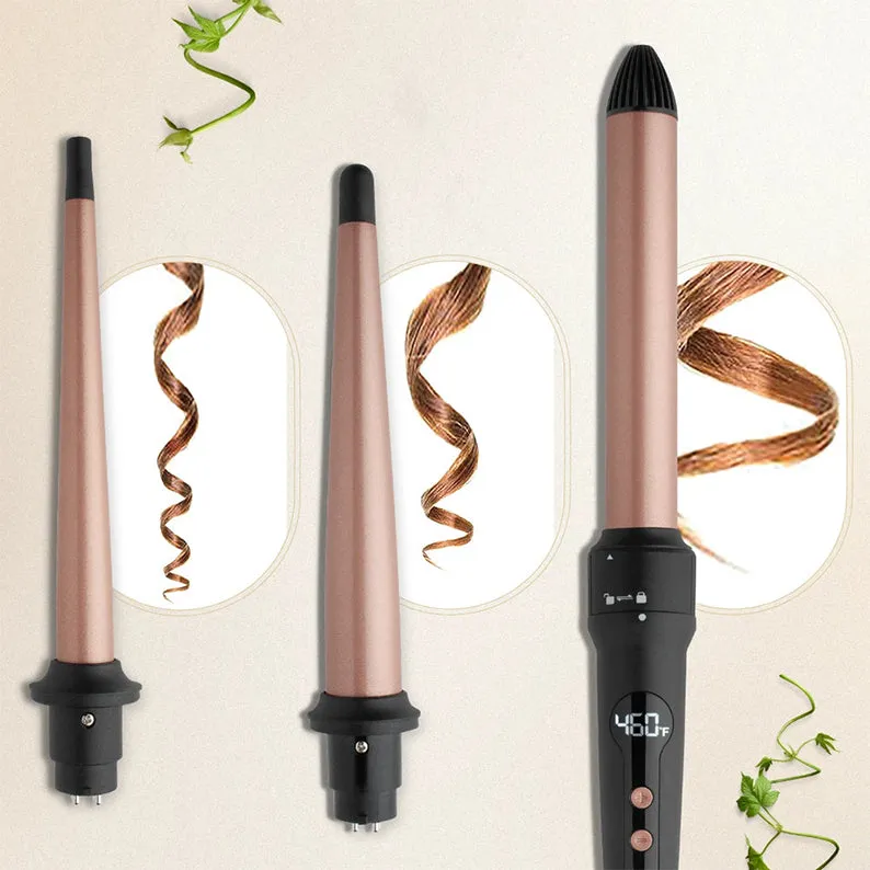 ANNIE HOT & HOTTER 3in1 Interchangeable Digital Curling Wand Set #05997