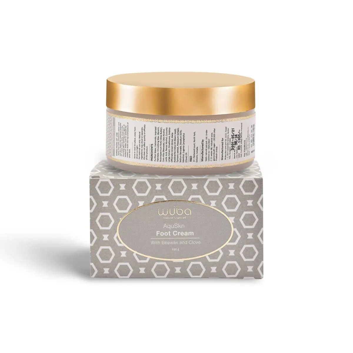 AquSkn FootCream with Beeswax and Clove - 100gm