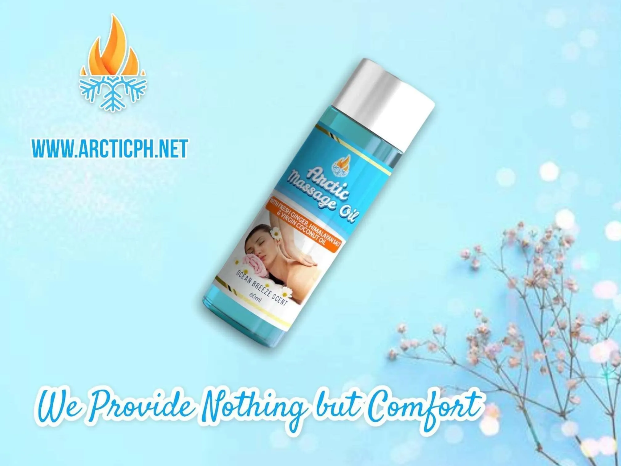 Artic Massage Oil Ocean Breeze Scent - 60ml