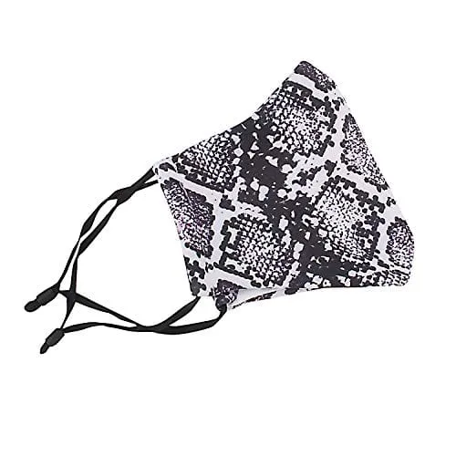 ASA Techmed 2-Piece Cloth Masks for Nose and Mouth Washable Face Covering with 4 Filters