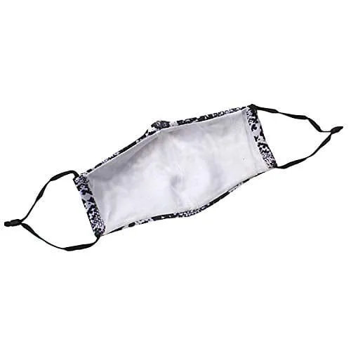 ASA Techmed 2-Piece Cloth Masks for Nose and Mouth Washable Face Covering with 4 Filters