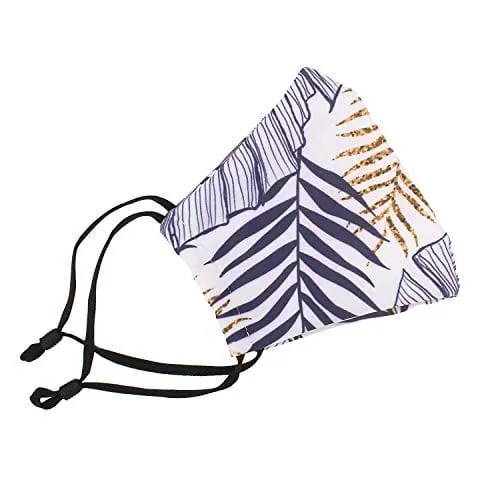 ASA Techmed 2-Piece Cloth Masks for Nose and Mouth Washable Face Covering with 4 Filters