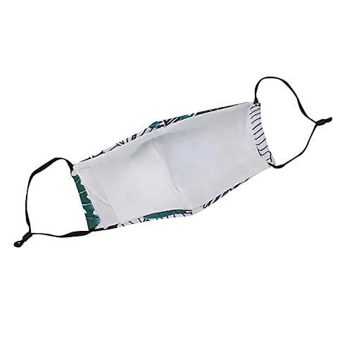 ASA Techmed 2-Piece Cloth Masks for Nose and Mouth Washable Face Covering with 4 Filters