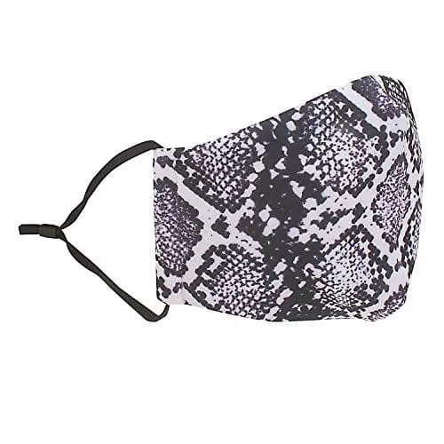 ASA Techmed 2-Piece Cloth Masks for Nose and Mouth Washable Face Covering with 4 Filters