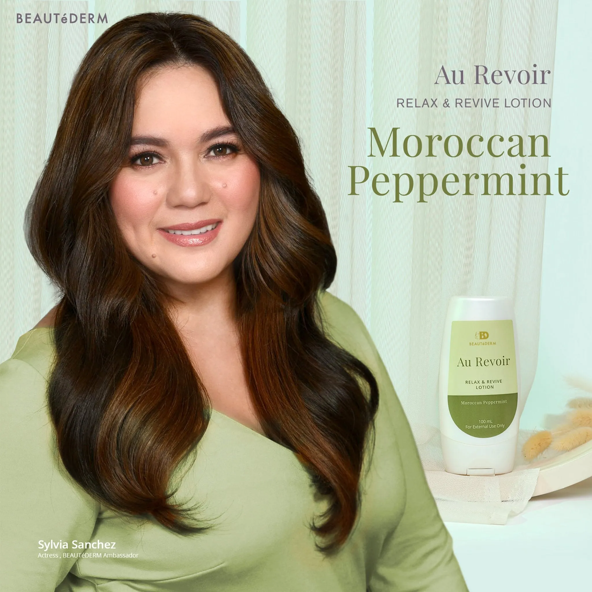 Au Revoir Relax & Revive Lotion - Moroccan Peppermint (100ml)