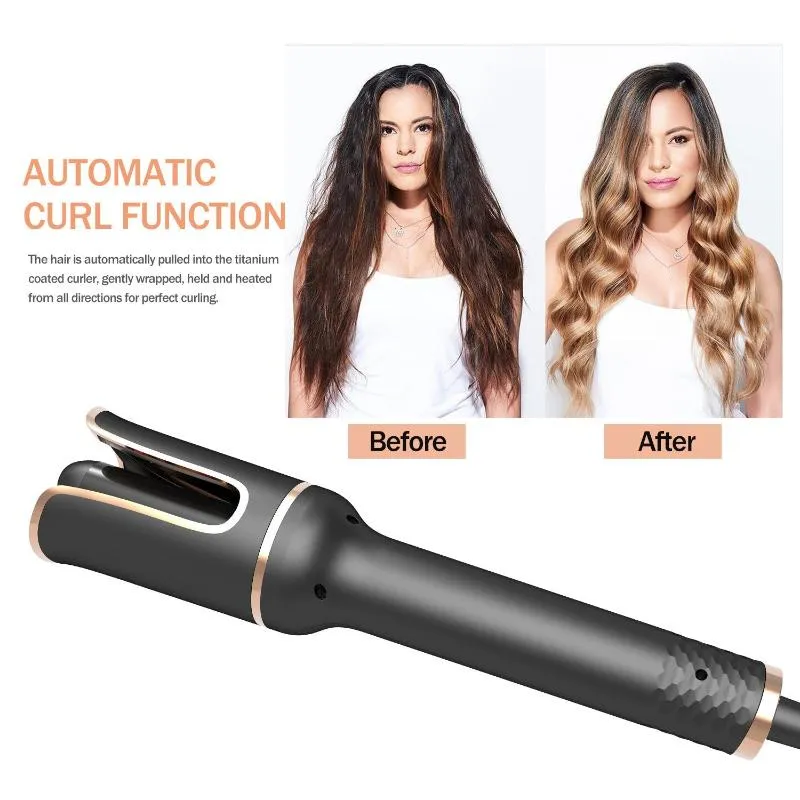 Automatic Black Spiral Electric Negative Ion Curling Iron
