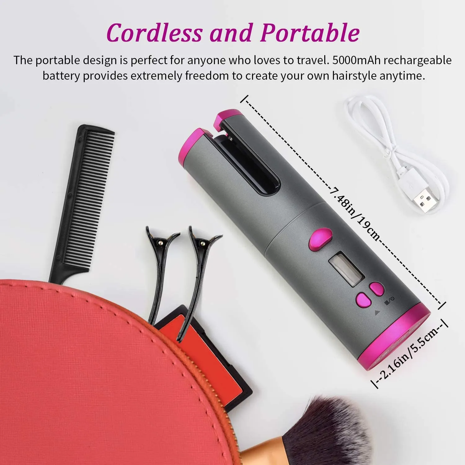 Automatic Wireless Hair Curler