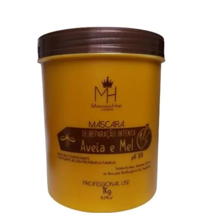 Aveia Mel Oat Honey Protein Conditioning Emollience Mask 1Kg - Maranata Hair