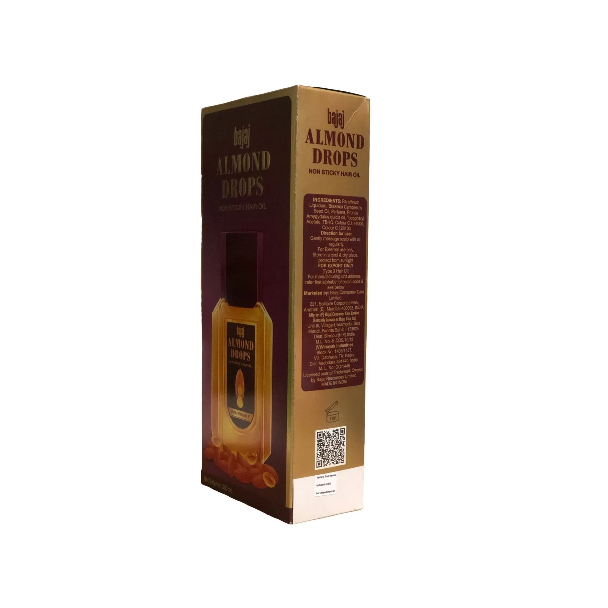 Bajaj Almond Drops Non Sticky Hair Oil 200ml