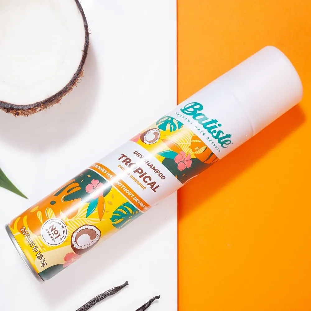 Batiste Dry Shampoo Tropical Spray Exotic Coconut 50ml, 200ml / 350ml