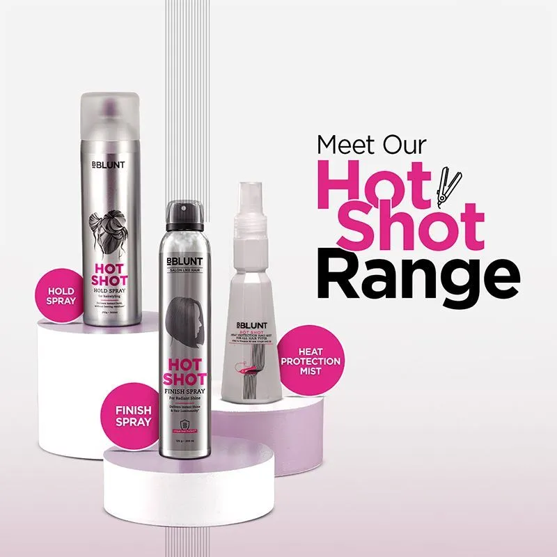 BBLUNT Hotshot Finish Spray Delivers Radiant, Salon-like Gloss (200ml)