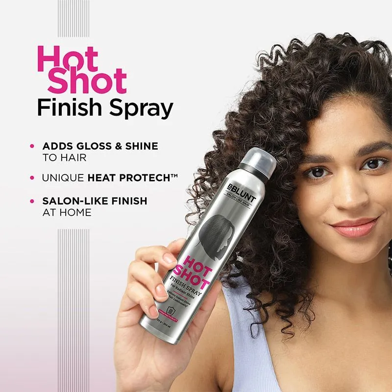 BBLUNT Hotshot Finish Spray Delivers Radiant, Salon-like Gloss (200ml)