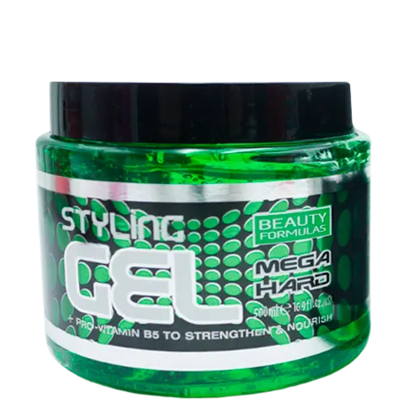 Beauty Formulas Mega Hard Styling Gel - 500 ml