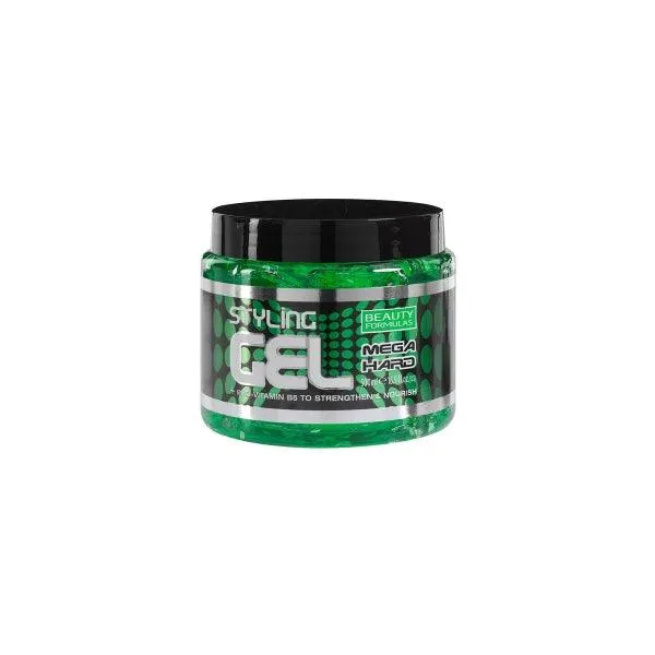 BEAUTY FORMULAS STYLING HARD (GREEN)GEL 500ML