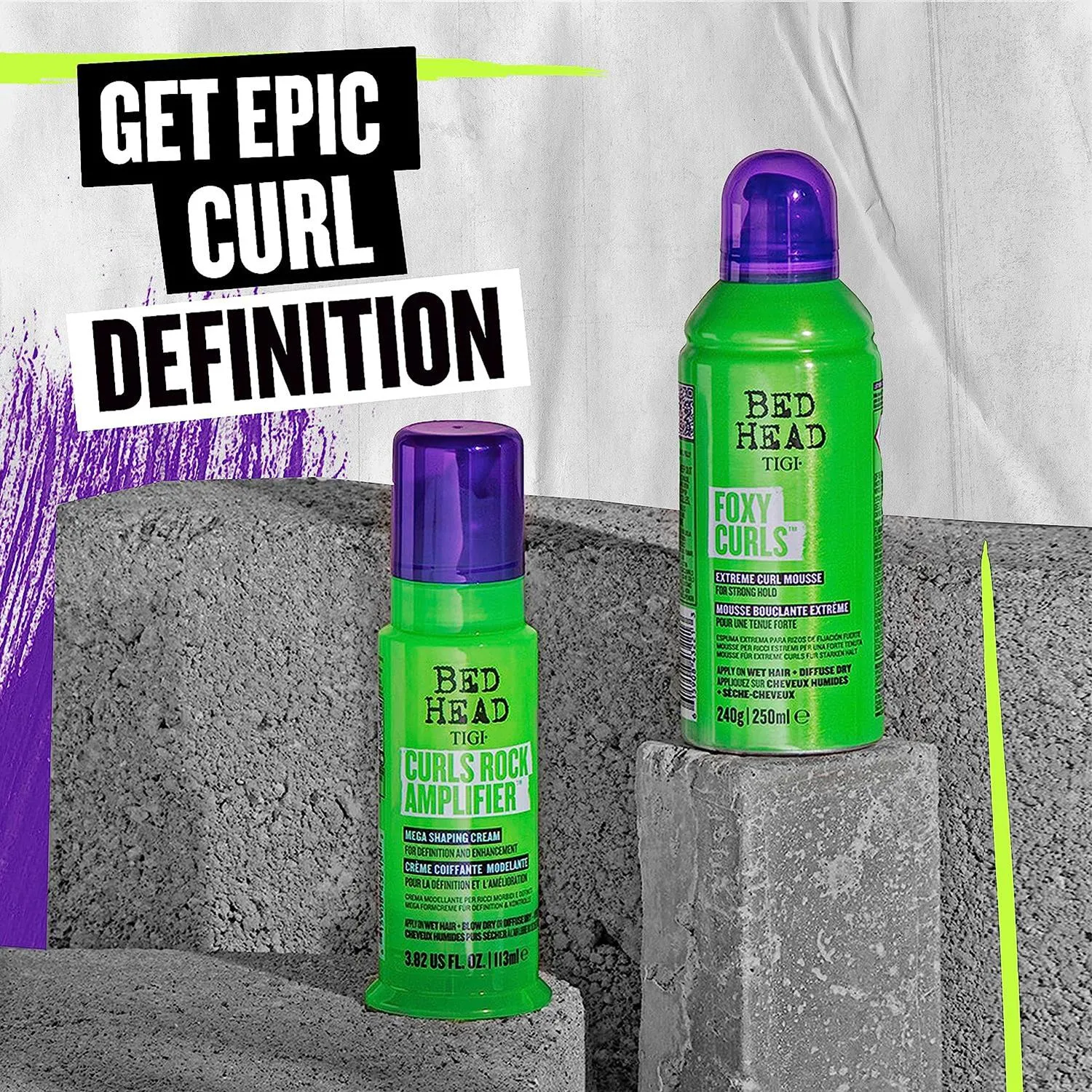 Bed Head by TIGI Curls Rock Amplifier Hair Cream for Curly or Wavy Hair, 113ml