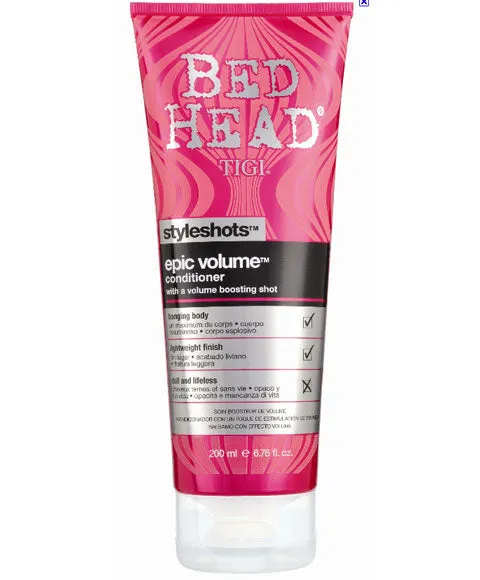 Bed Head By Tigi Style Shots Epic Volume Conditioner 750ml