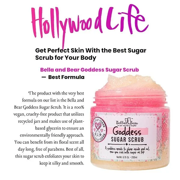 Bella & Bear Goddess Sugar Scrub Body Wash