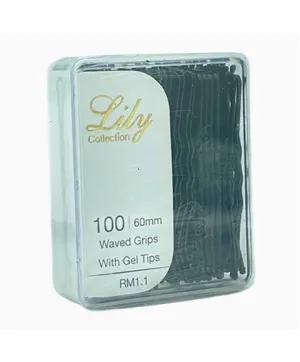 Bellissemo Lily Collection Waved Grips With Gel Tips Black RM1 1
