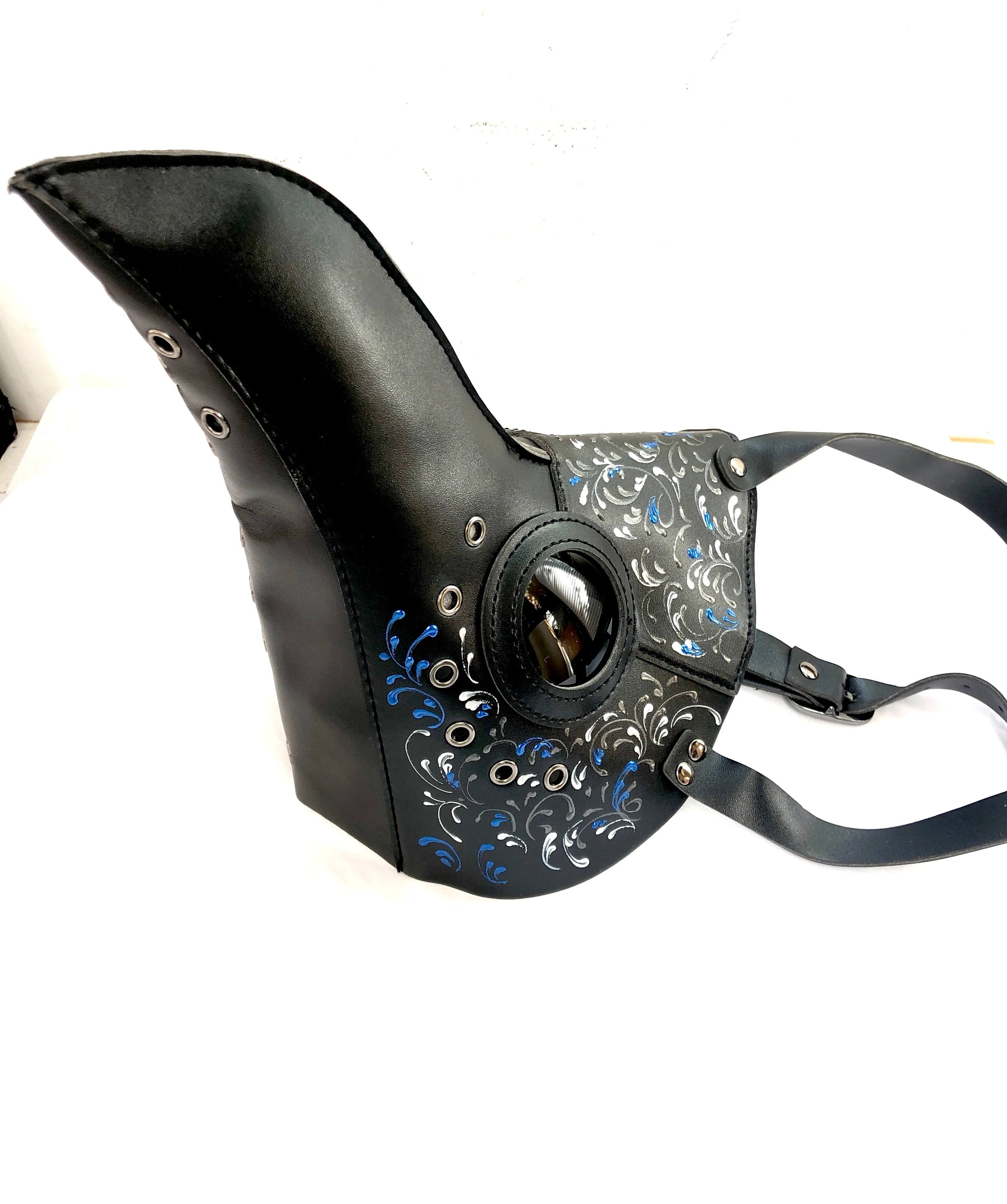 Black Blue Plague Mask