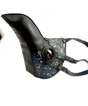Black Blue Plague Mask