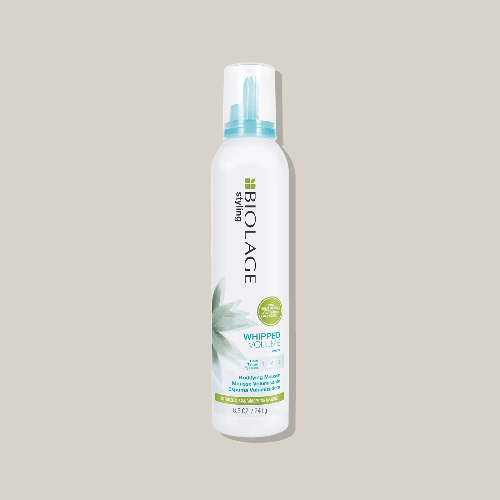 Blue agave whipped volume bodifying mousse