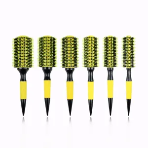 Brazilian Comb Pointed Tail Bristle Inner Buckle Pear Flower Hot Ceramic Aluminum Tube Hair Comb Anti-static Shunfa Styling Comb